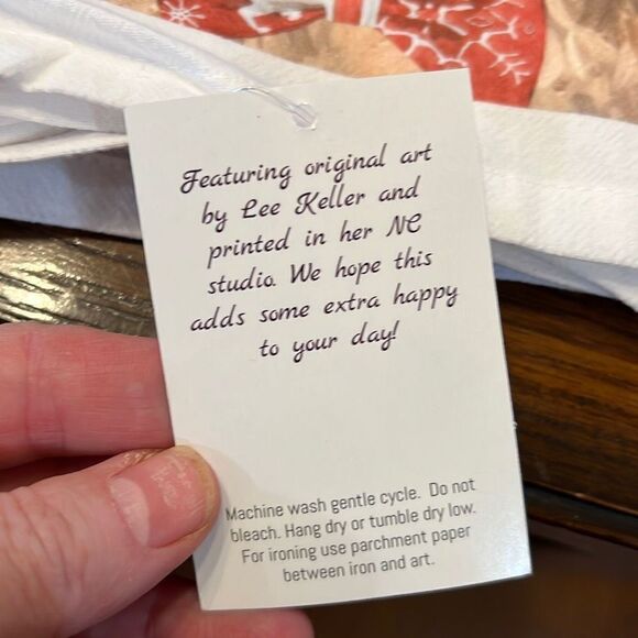 Hippie Hound Studios Christmas Dog Towel “Shihtzu ” Holiday Towel NWT - Picture 4 of 5